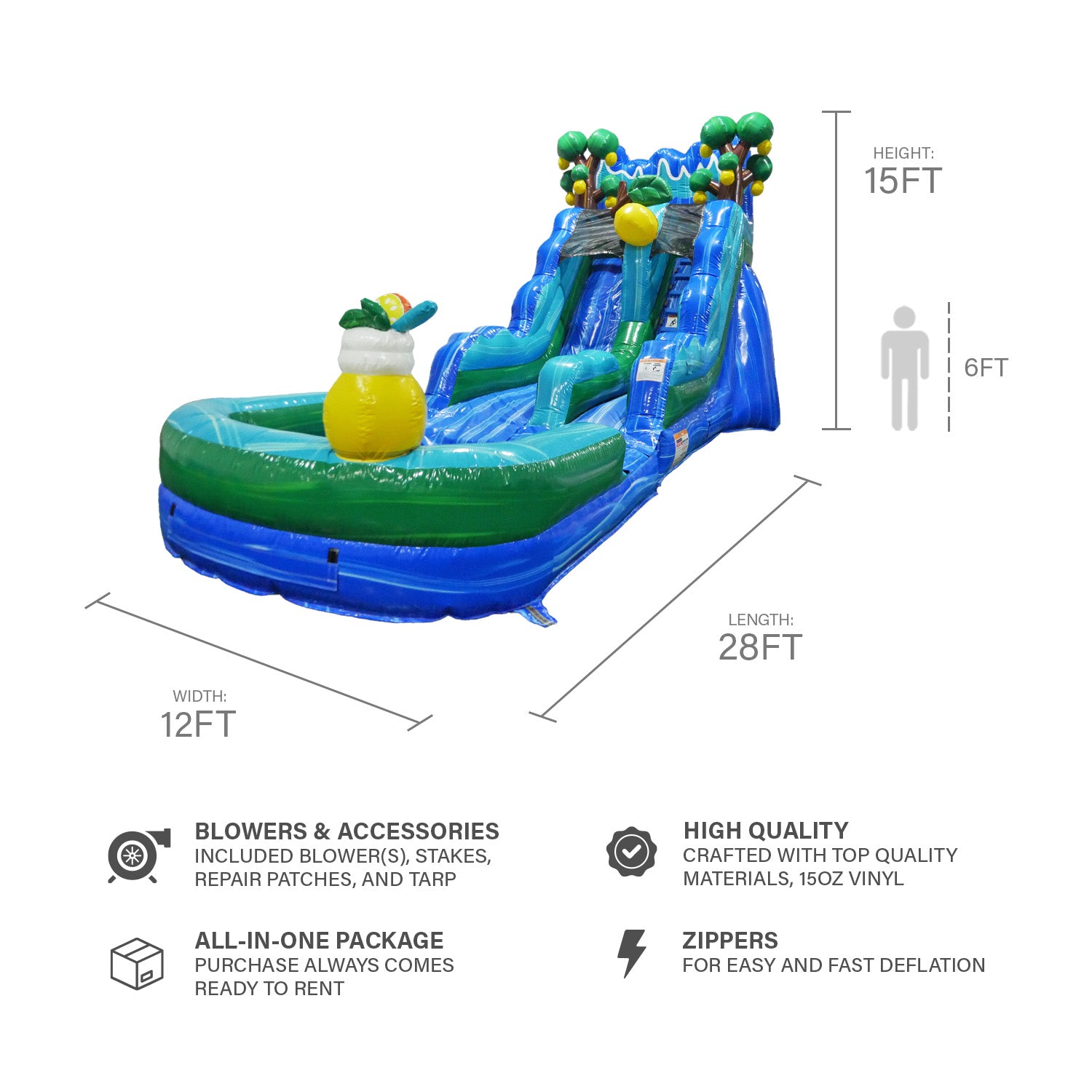 AMALFI COAST 15FT SLIDE