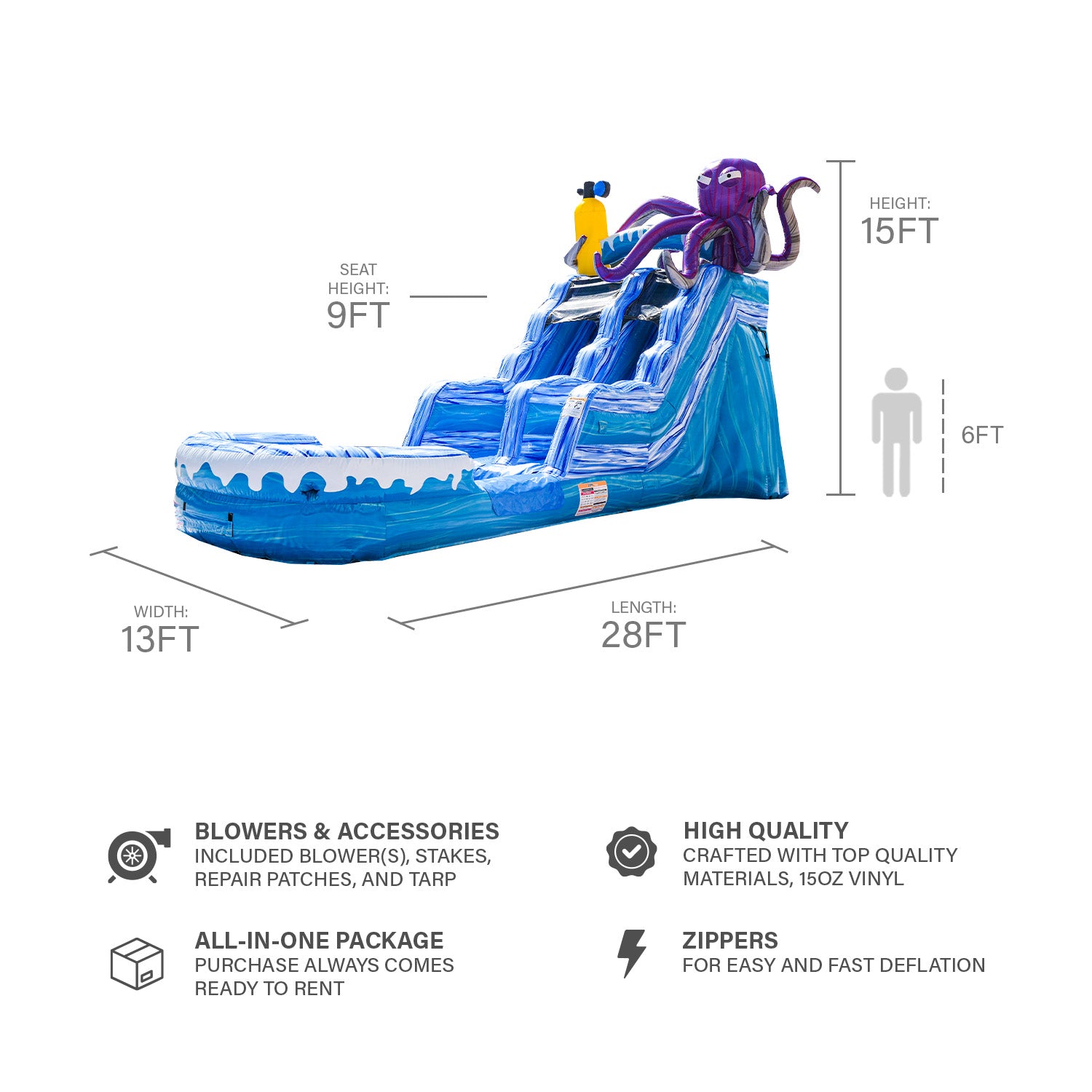 DEEP SEA 15 FT SLIDE