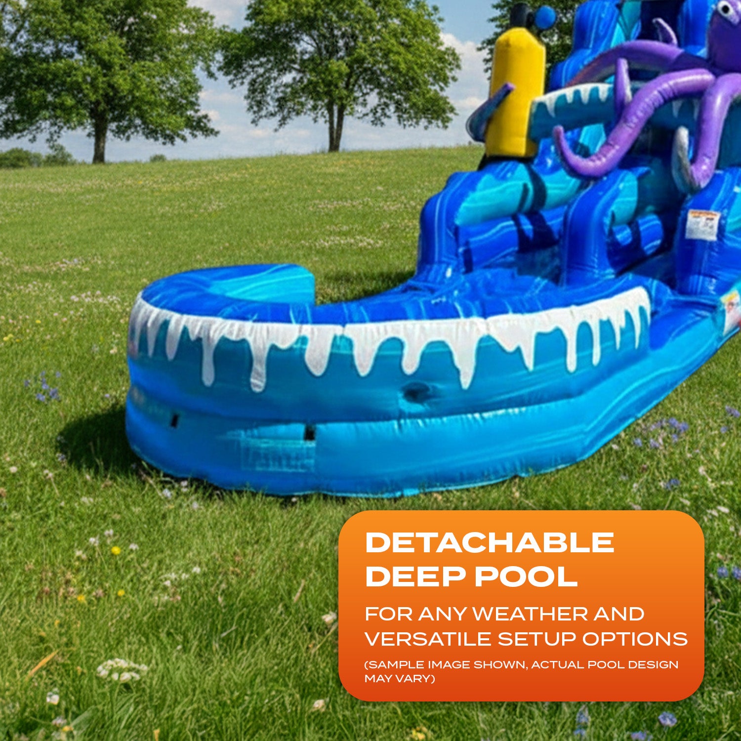 Deep Sea 19 ft Slide - Dive into Deep Fun with JumpOrange!