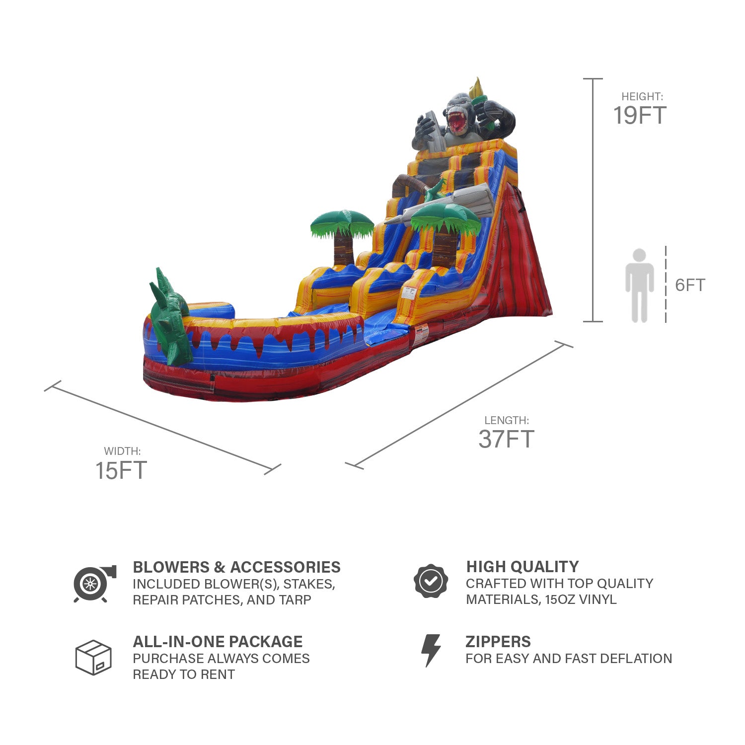 APE ESCAPE 23FT SLIDE