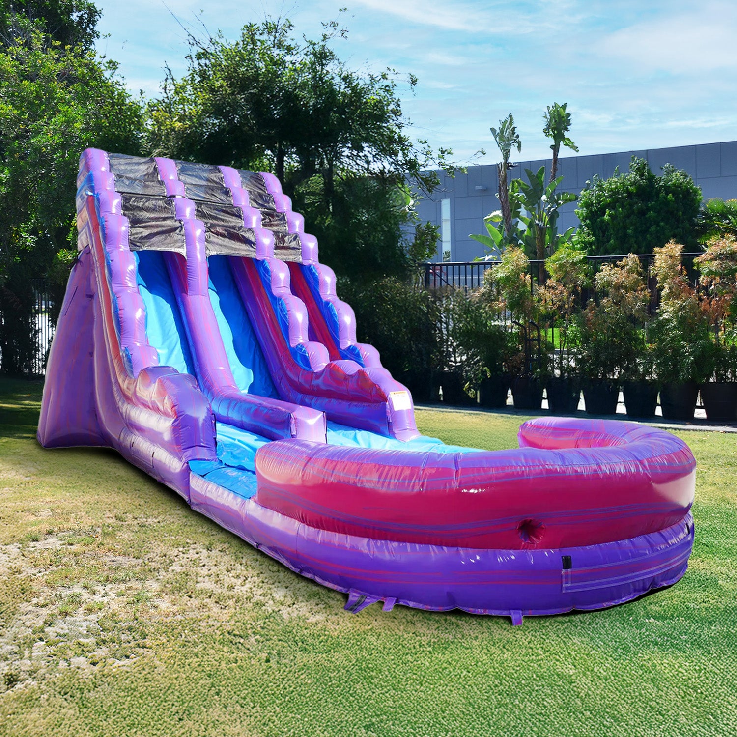 PURPLISH 19 FT DUAL LANE SLIDE