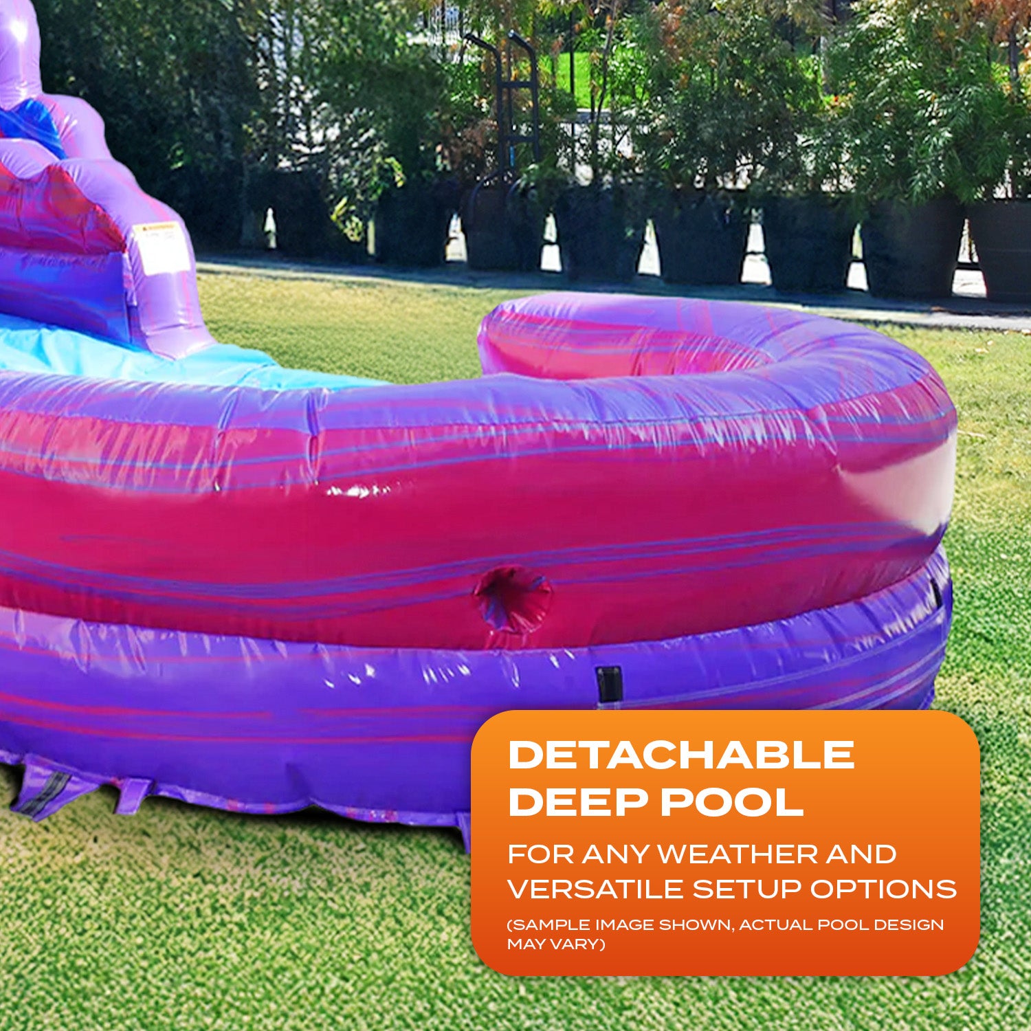 PURPLISH 19 FT DUAL LANE SLIDE