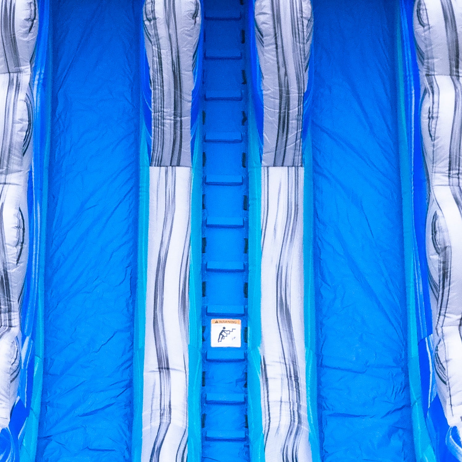 OCEAN BLUE 19 FT DUAL LANE DOUBLE POOL SLIDE