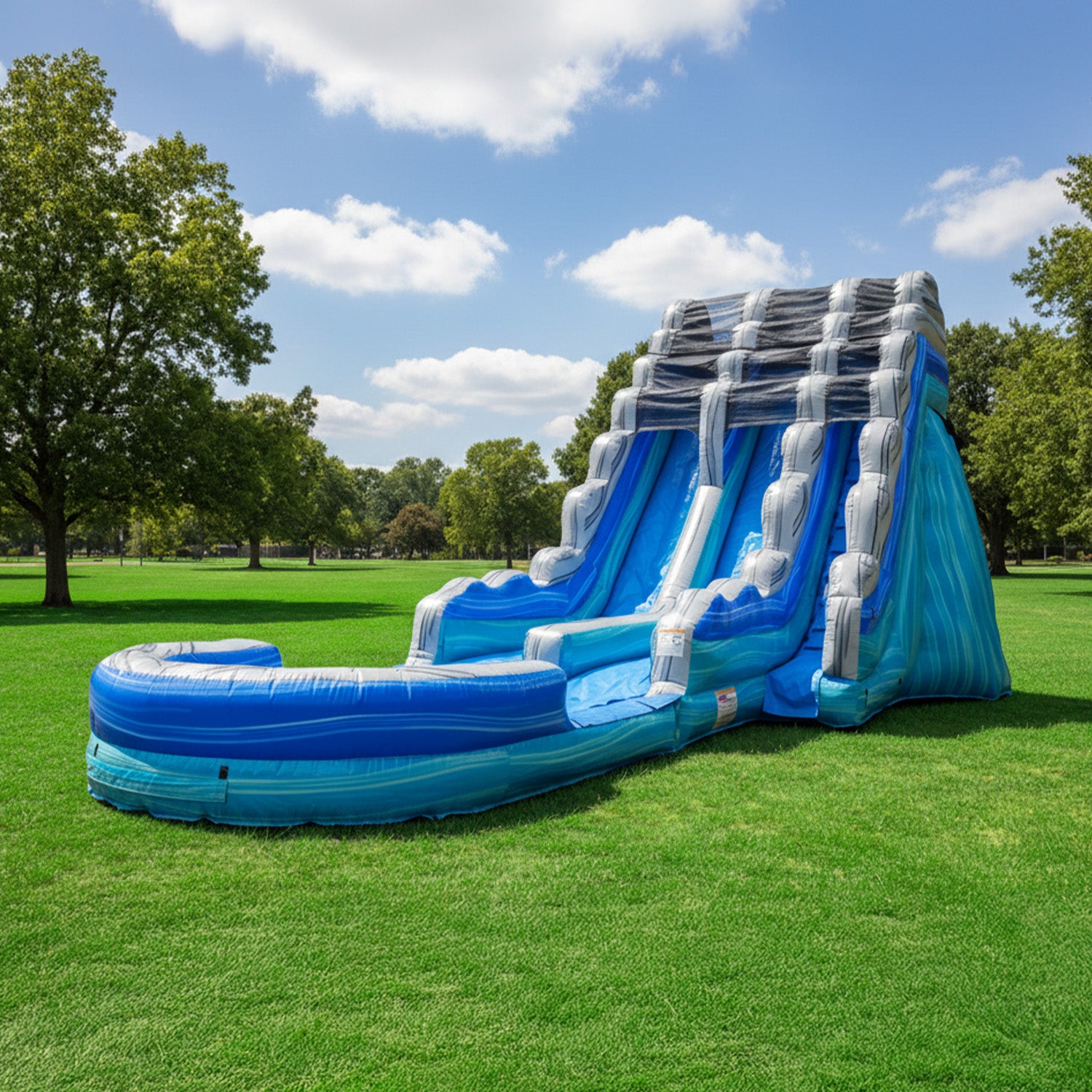 OCEAN BLUE 19 FT DUAL LANE SLIDE