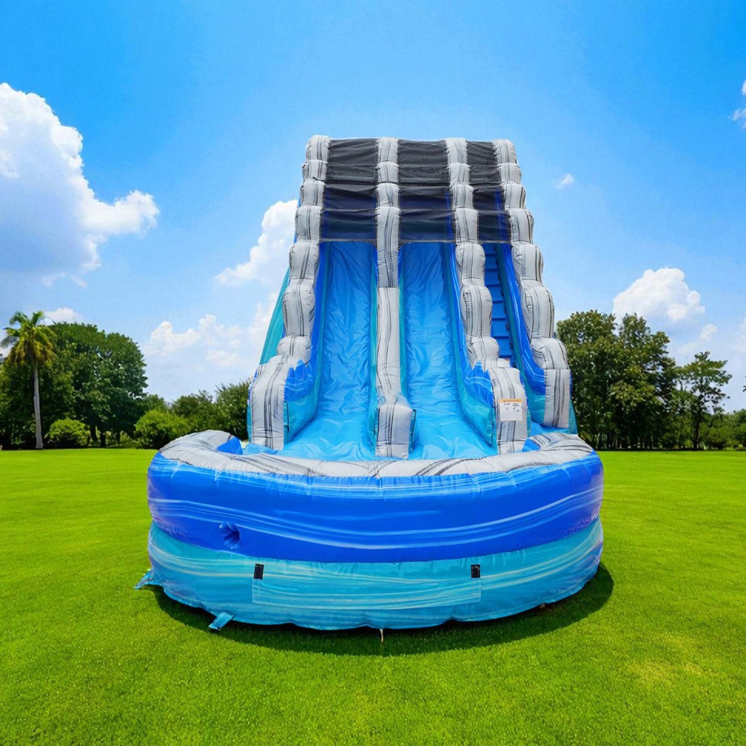 OCEAN BLUE 19 FT DUAL LANE SLIDE