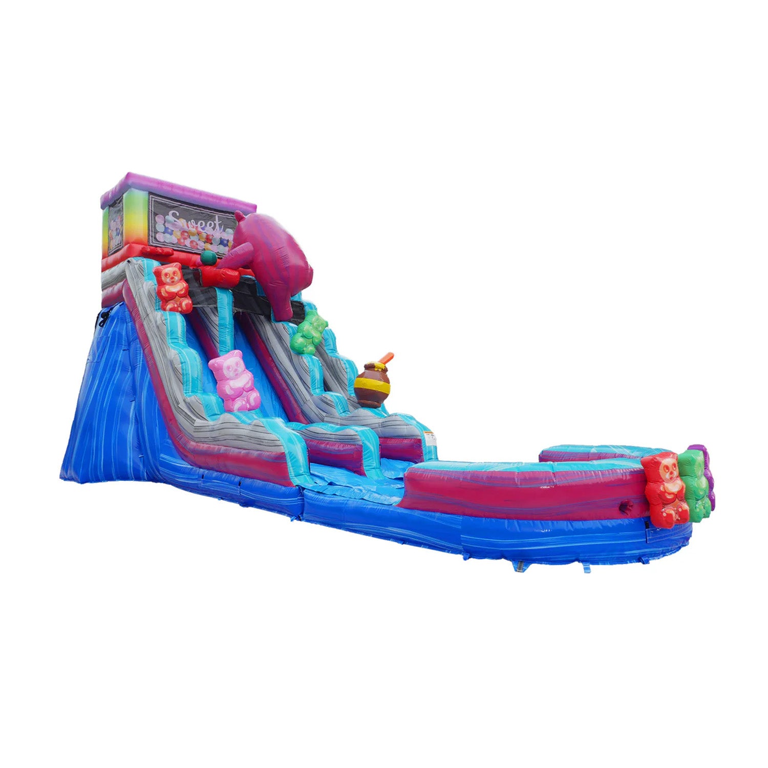 GUMMY BEARS 20 FT DUAL LANE SLIDE