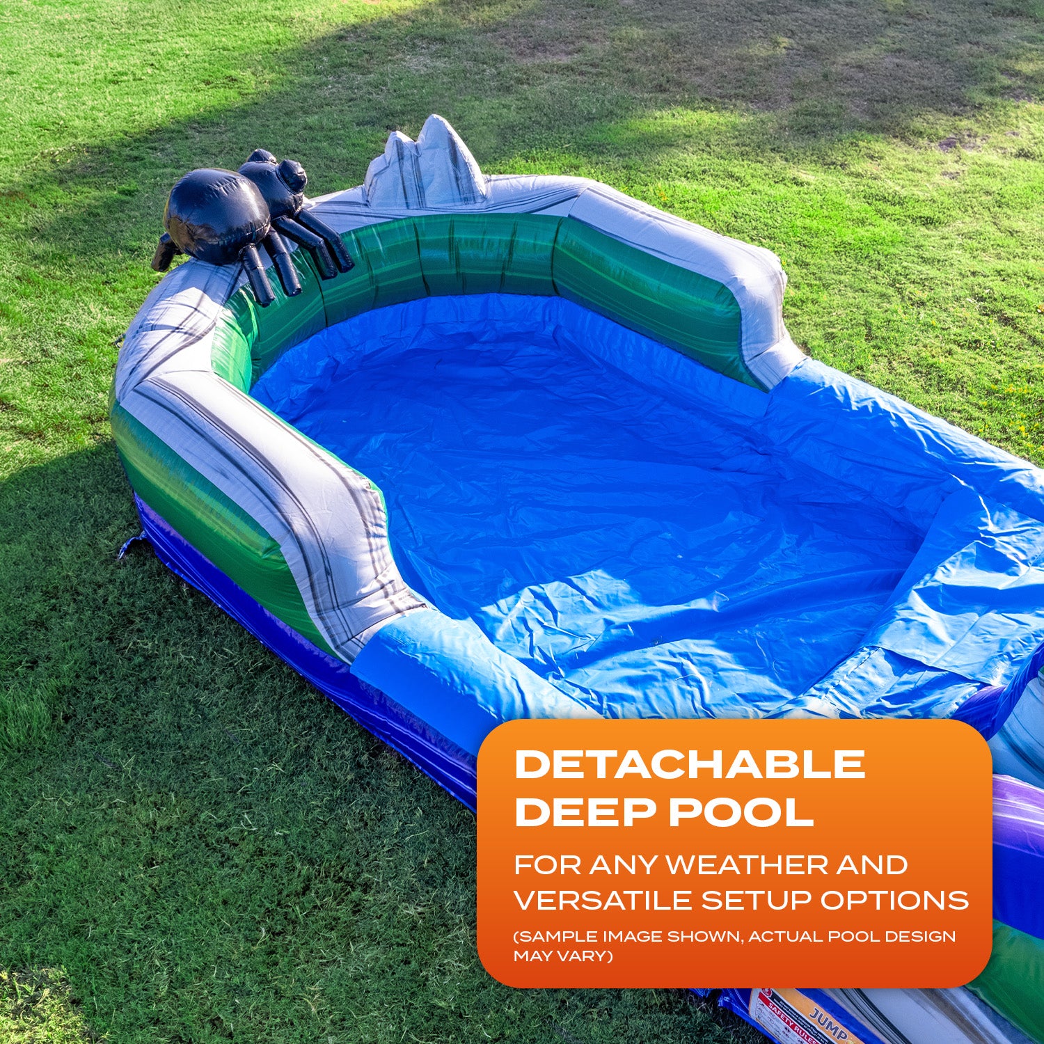MONSTER DRAGON 20 FT DUAL LANE SLIDE