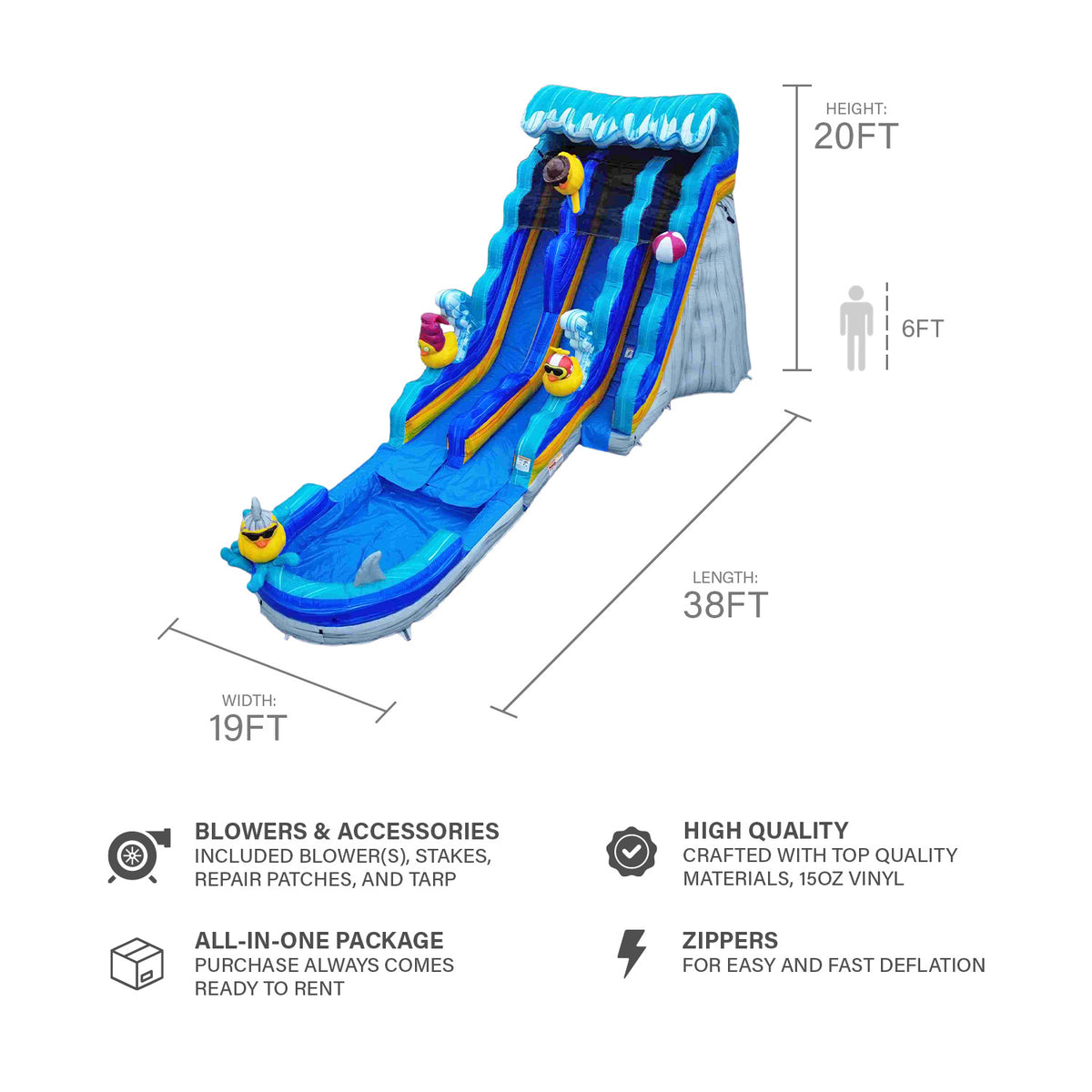 MINDSET MATTER 20 FT DUAL LANE SLIDE