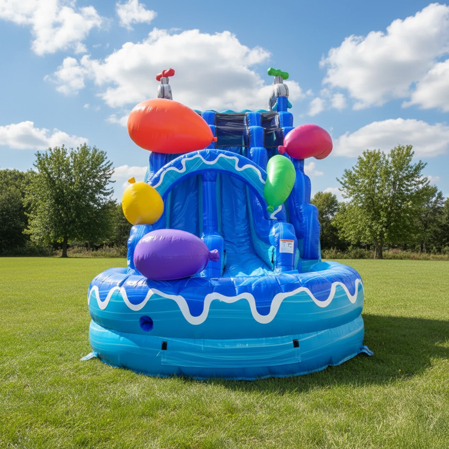 WATER BALLOONS 20 FT DUAL LANE SLIDE