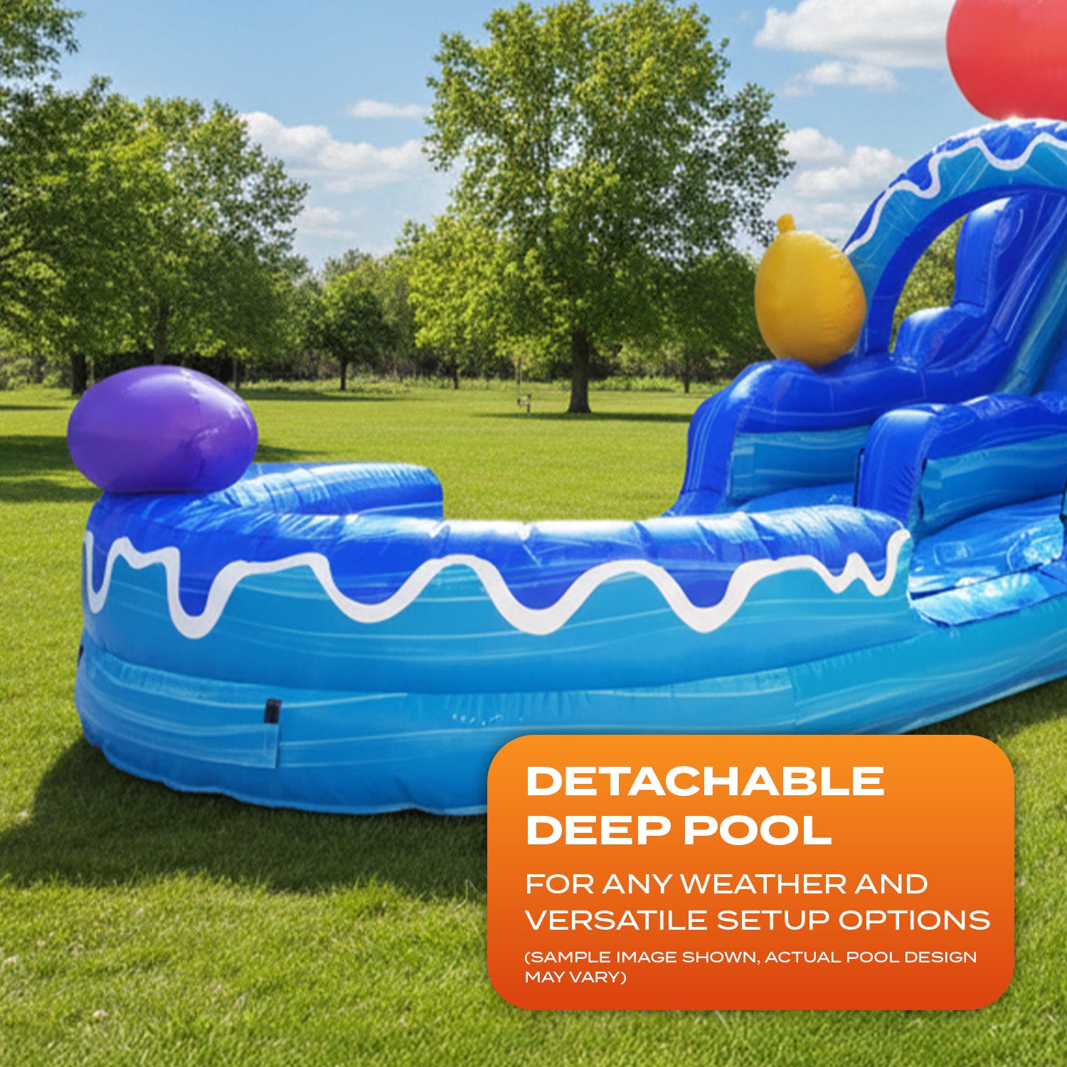 WATER BALLOONS 20 FT DUAL LANE SLIDE