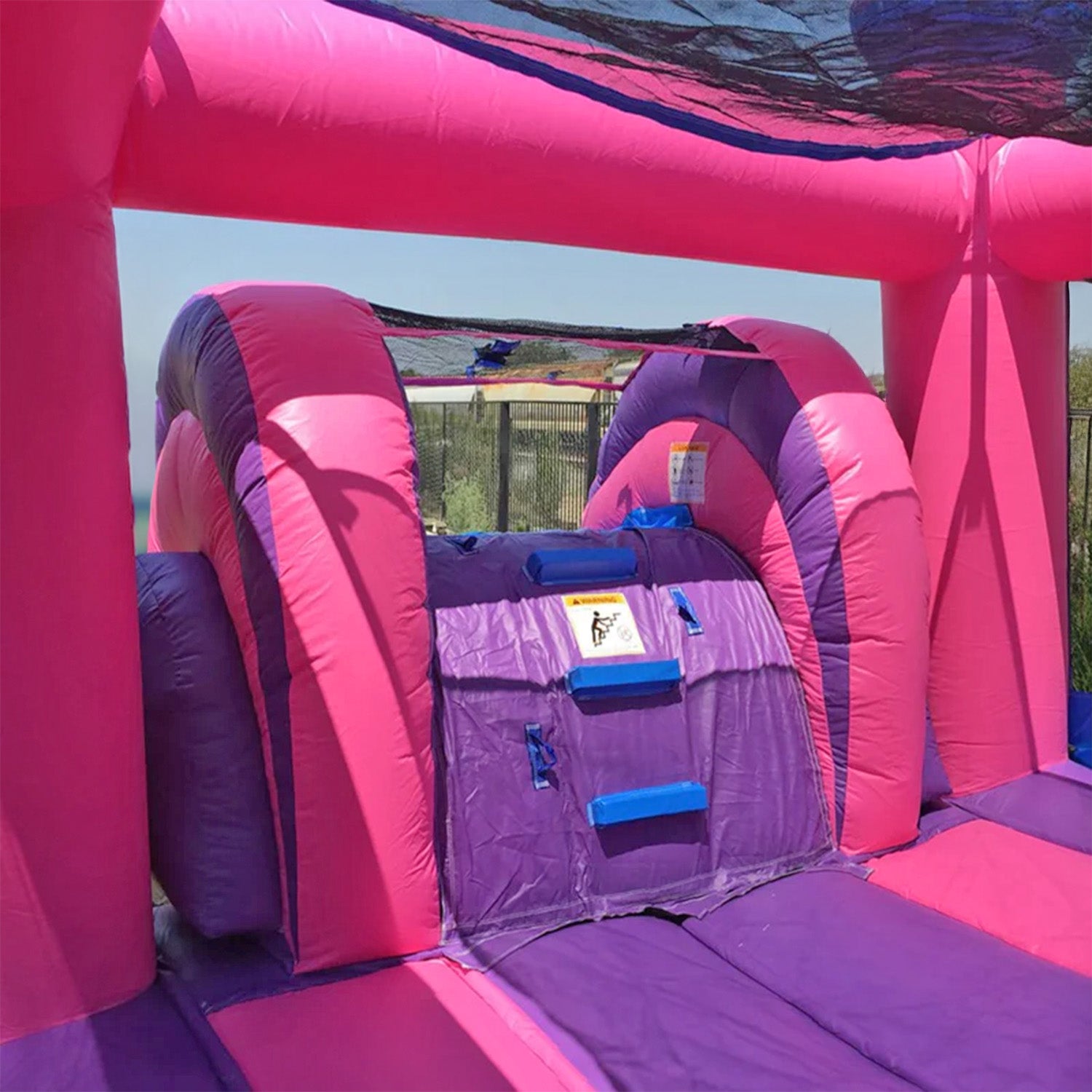 Pink Princess Bounce House – Inflatable Castle Jumper With Blower For Girls