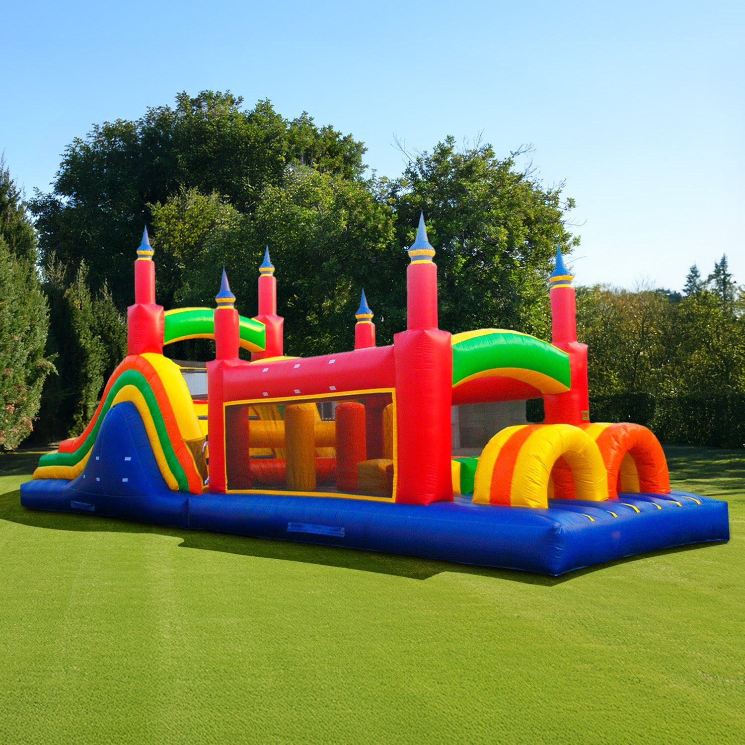40 ft RAINBOW MEGA OBSTACLE COURSE