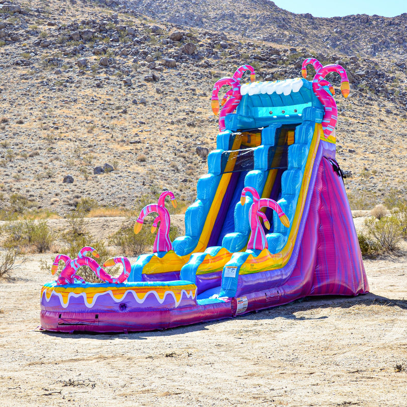 JumpOrange 19' Enigmatic Inflatable Water Slide for Kids w/ Detach Pool ...